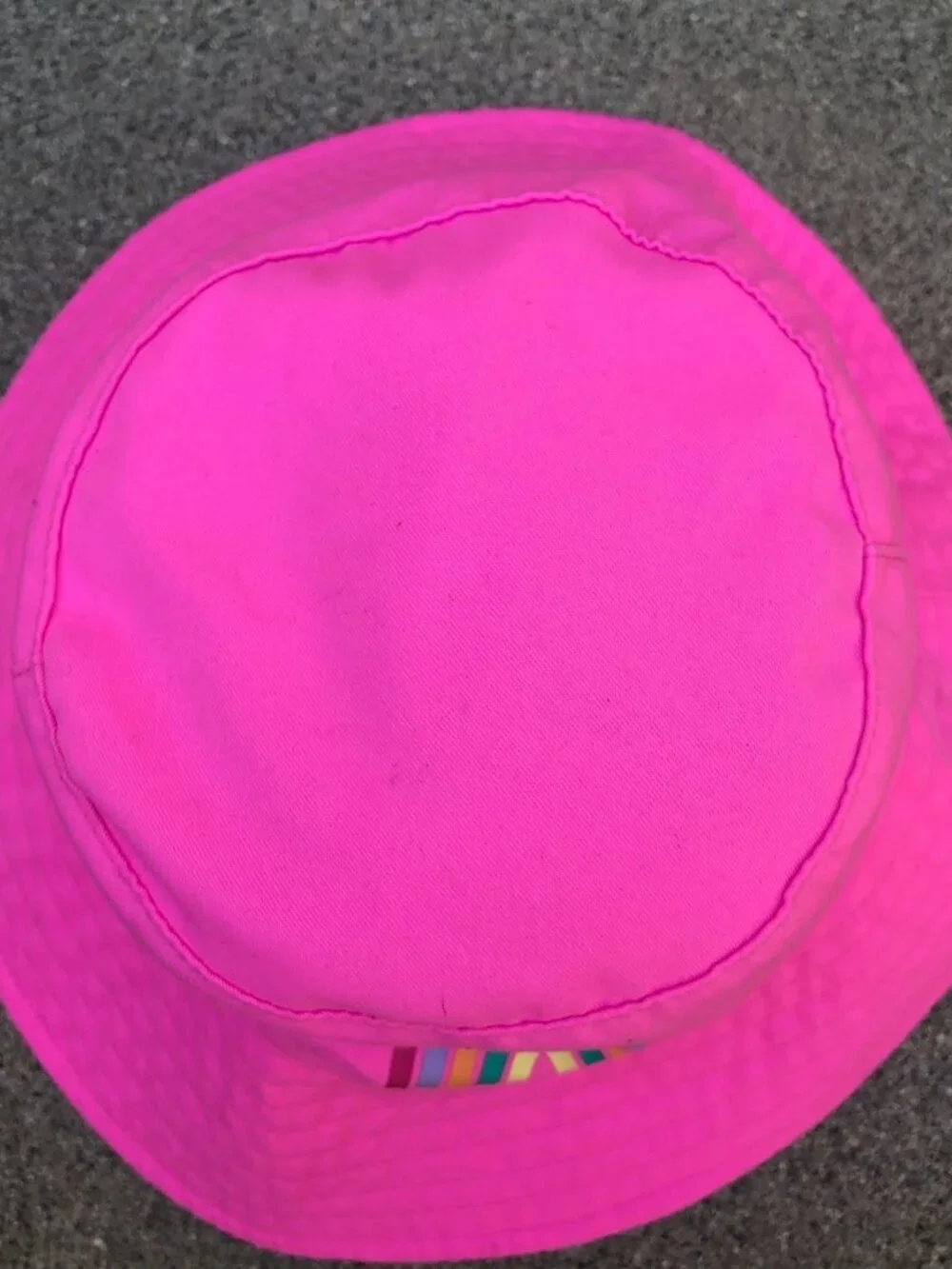 TARGET Rainbow Reversible Bucket Hat Women's One Size Pink Sun Cap